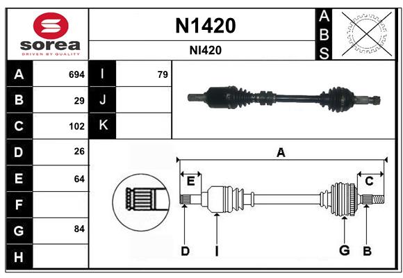 SNRA N1420 Arbre de...