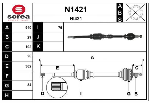 SNRA N1421 Arbre de...