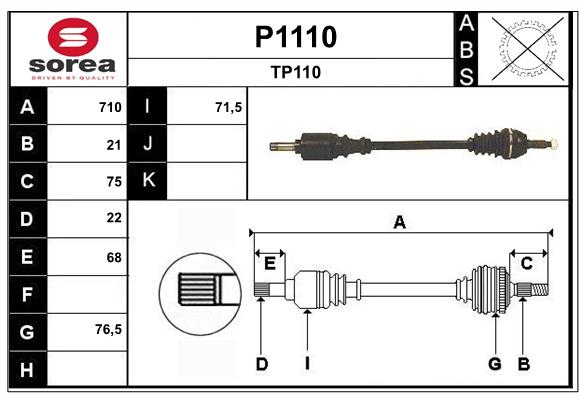 SNRA P1110 Arbre de...