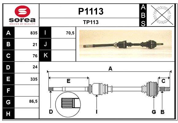 SNRA P1113 Arbre de...