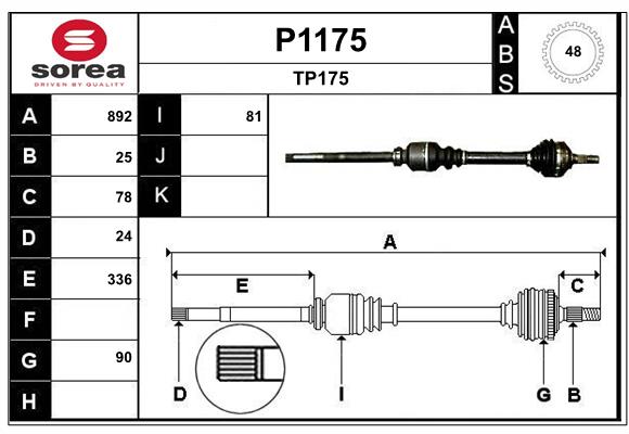 SNRA P1175 Arbre de...