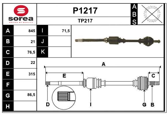 SNRA P1217 Arbre de...
