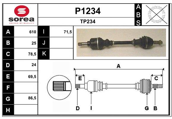 SNRA P1234 Arbre de...