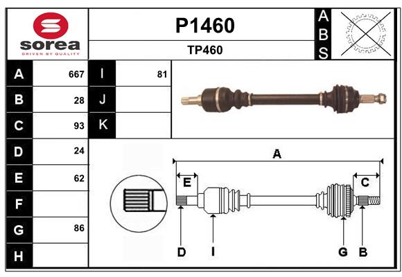 SNRA P1460 Arbre de...