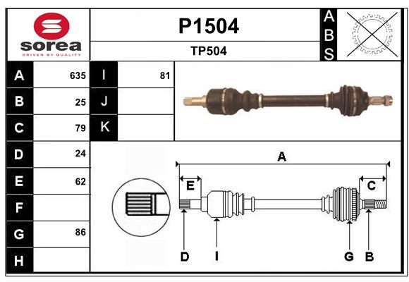 SNRA P1504 Arbre de...