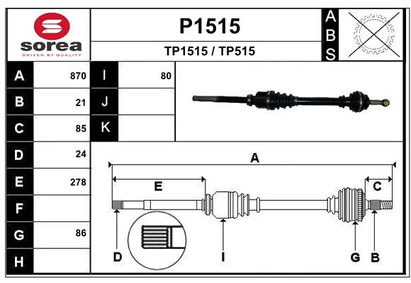 SNRA P1515 Arbre de...