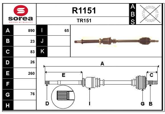 SNRA R1151 Arbre de...