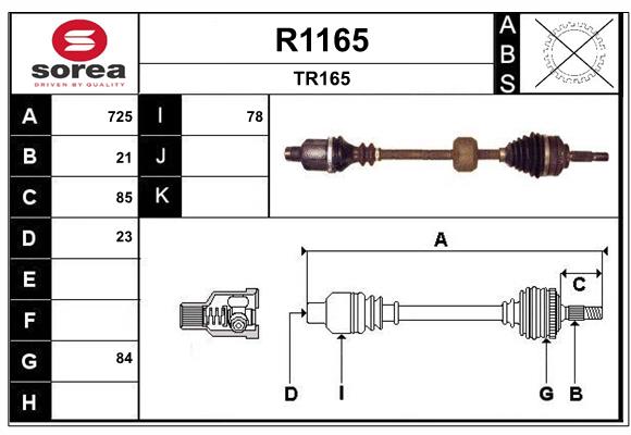SNRA R1165 Arbre de...