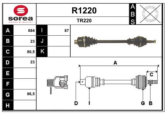 SNRA R1220 Arbre de...