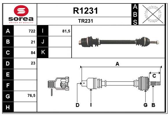 SNRA R1231 Arbre de...