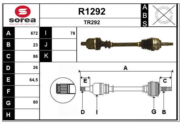 SNRA R1292 Arbre de...