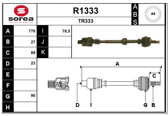 SNRA R1333 Arbre de...