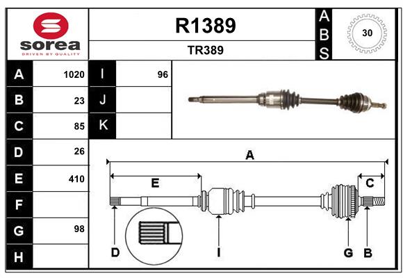 SNRA R1389 Arbre de...