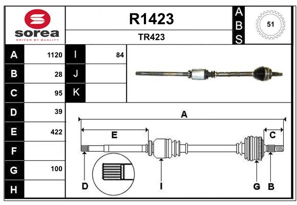 SNRA R1423 Arbre de...