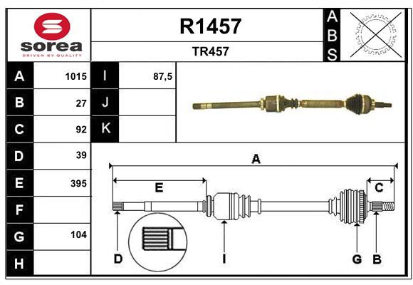 SNRA R1457 Arbre de...
