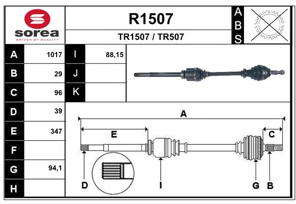 SNRA R1507 Arbre de...