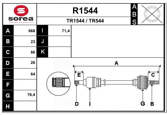 SNRA R1544 Arbre de...