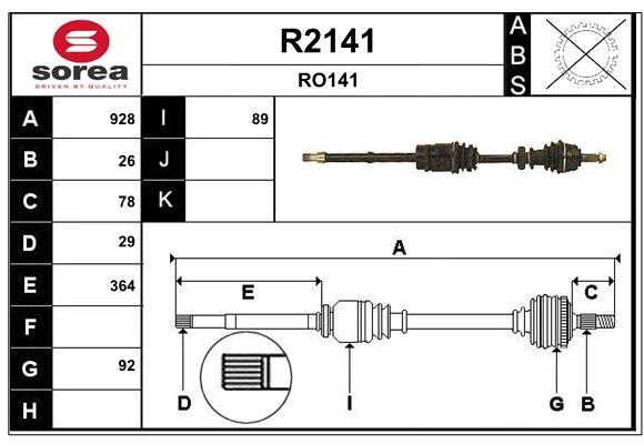 SNRA R2141 Arbre de...
