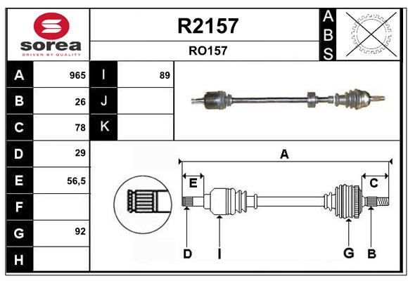 SNRA R2157 Arbre de...