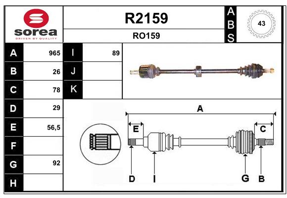 SNRA R2159 Arbre de...