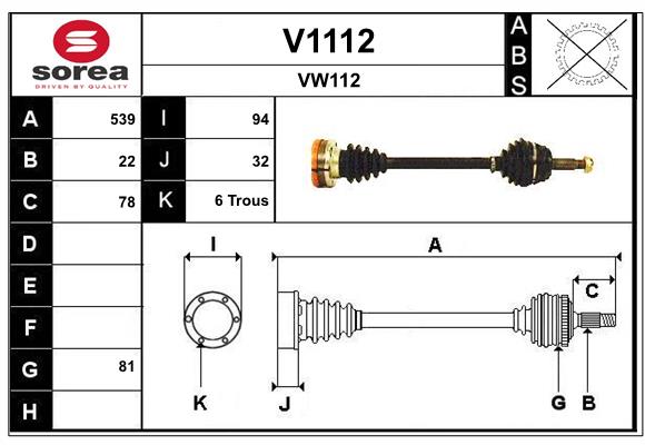 SNRA V1112 Arbre de...