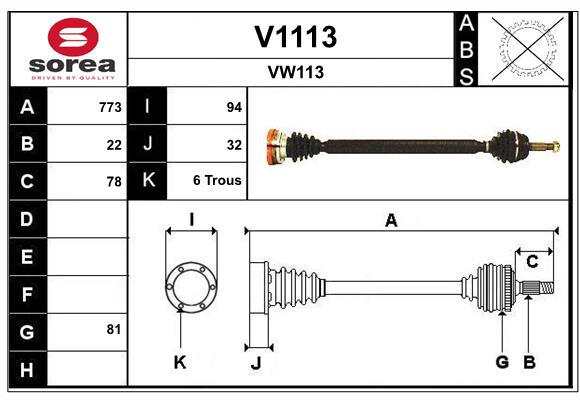 SNRA V1113 Arbre de...