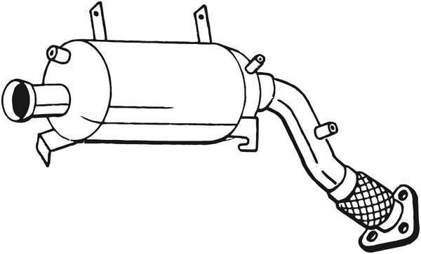 BOSAL 097-235 Filtro antiparticolato / particellare, Impianto gas scarico