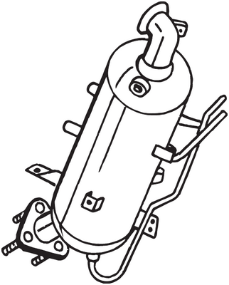 BOSAL 097-573 Filtro antiparticolato / particellare, Impianto gas scarico