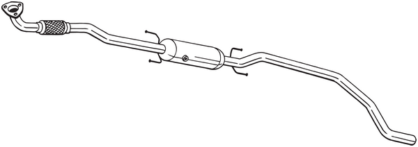 BOSAL 095-581 Filtro antiparticolato / particellare, Impianto gas scarico