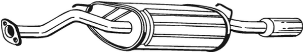 BOSAL 115-329 Silenziatore posteriore