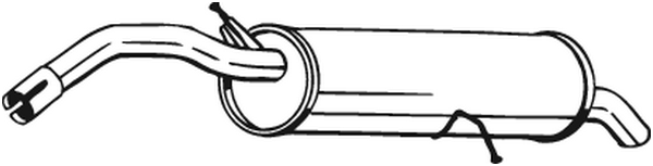 BOSAL 135-105 Silenziatore posteriore