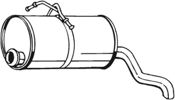 BOSAL 190-129 Silenziatore posteriore