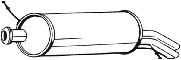 BOSAL 233-117 bakre lydpotte