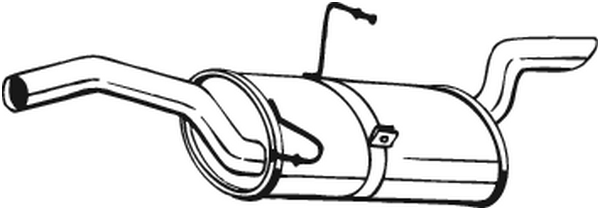 BOSAL 190-101 Silenziatore posteriore-Silenziatore posteriore-Ricambi Euro