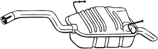 BOSAL 190-905 Silenziatore posteriore