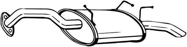 BOSAL 145-105 Silenziatore posteriore-Silenziatore posteriore-Ricambi Euro