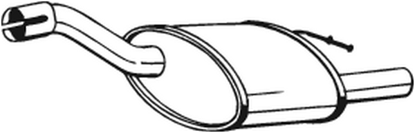 BOSAL 154-211 Silenziatore posteriore-Silenziatore posteriore-Ricambi Euro