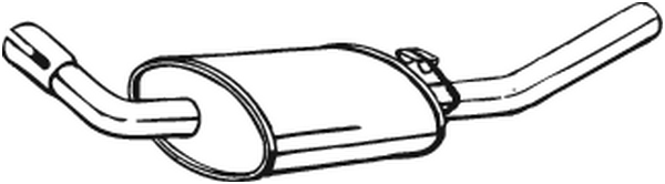 BOSAL 154-871 Silenziatore posteriore-Silenziatore posteriore-Ricambi Euro
