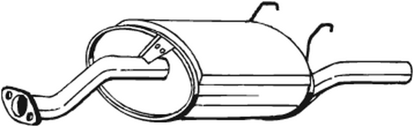 BOSAL 163-727 Silenziatore posteriore