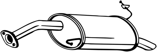 BOSAL 228-081 bakre lydpotte