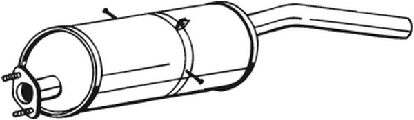 BOSAL 169-001 Silenziatore centrale-Silenziatore centrale-Ricambi Euro