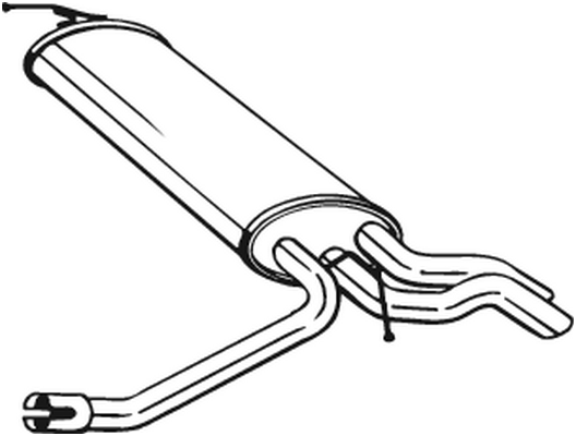 BOSAL 175-087 Silenziatore posteriore