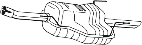 BOSAL 185-481 Silenziatore posteriore
