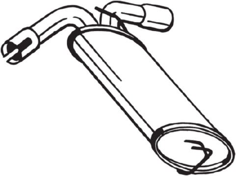 WALKER 72351 bakre lydpotte