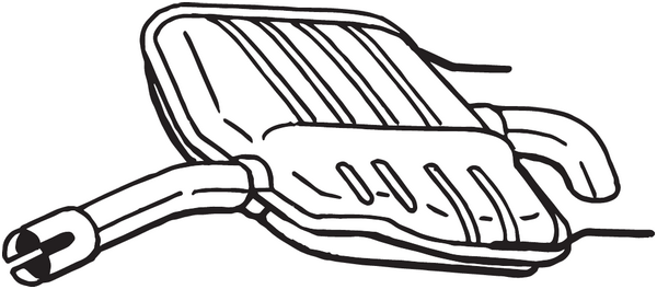 BOSAL 185-569 Silenziatore posteriore
