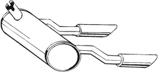 BOSAL 185-582 Silenziatore posteriore