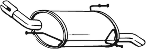 BOSAL 185-619 Silenziatore posteriore-Silenziatore posteriore-Ricambi Euro