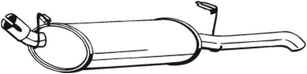 BOSAL 185-955 Silenziatore posteriore-Silenziatore posteriore-Ricambi Euro