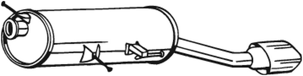 BOSAL 190-169 Silenziatore posteriore-Silenziatore posteriore-Ricambi Euro