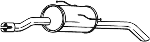 BOSAL 190-201 Silenziatore posteriore-Silenziatore posteriore-Ricambi Euro